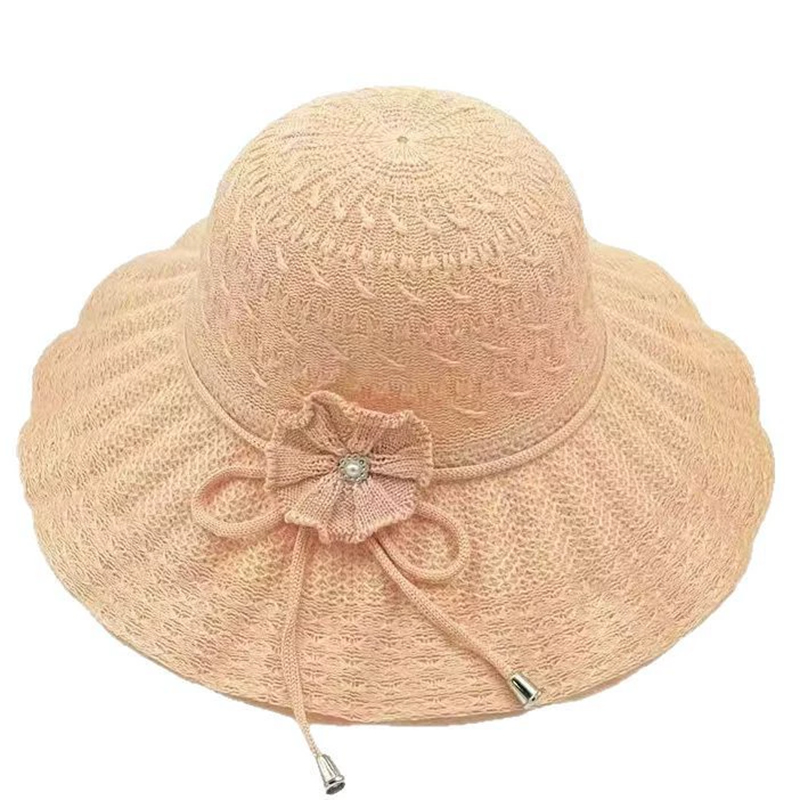 Bucket Hat Straw - Topi Bucket Musim Panas Topi Pantai