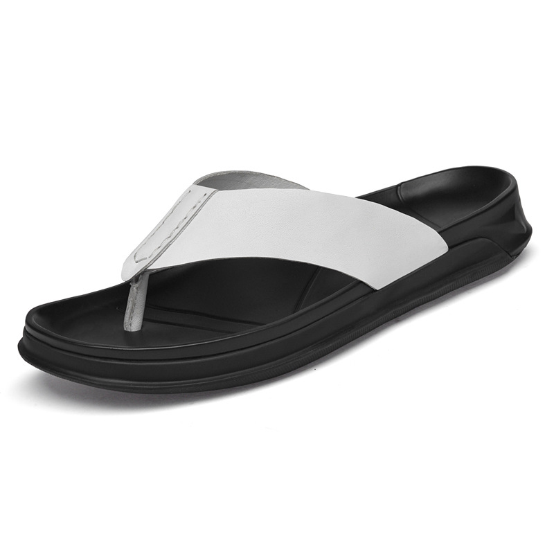 Flip Flop Leather Men - Sandal Kulit Asli Musim Panas Pria