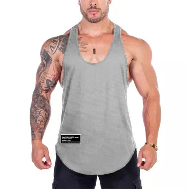 Tank Top Muscle - Tank TOP olahraga lari Gym pria,