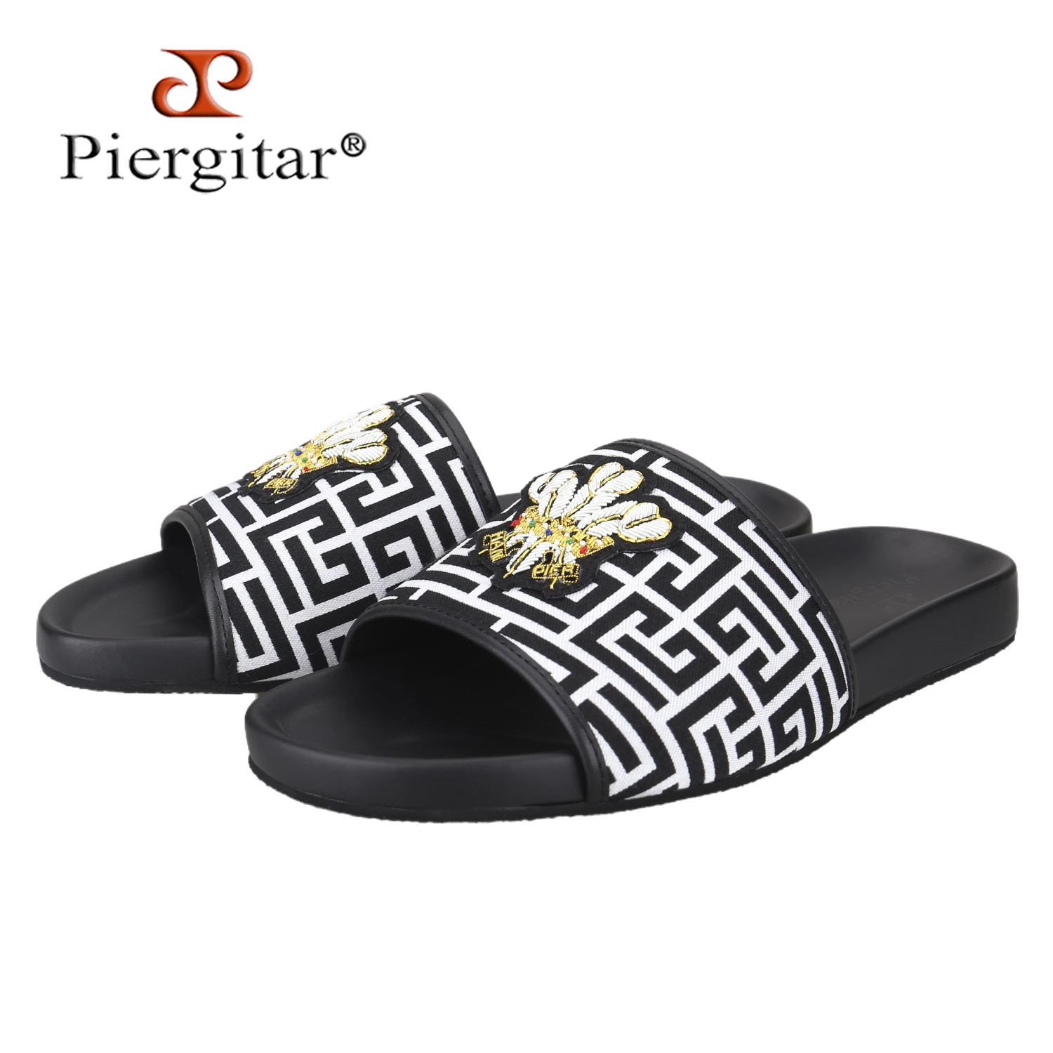 Flip Flop Leather Men - Piergitar Model Musim Panas Sandal Pria
