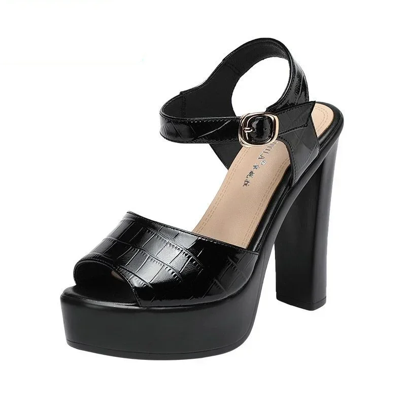 Casual Sandal Leather - Sandal Kulit Asli Fashion 10Cm 13Cm
