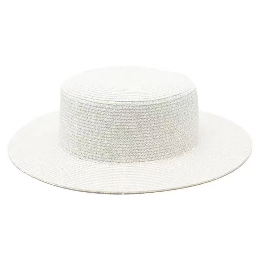 Bucket Hat Straw - Topi Jerami Lebar Modis, Topi Jerami