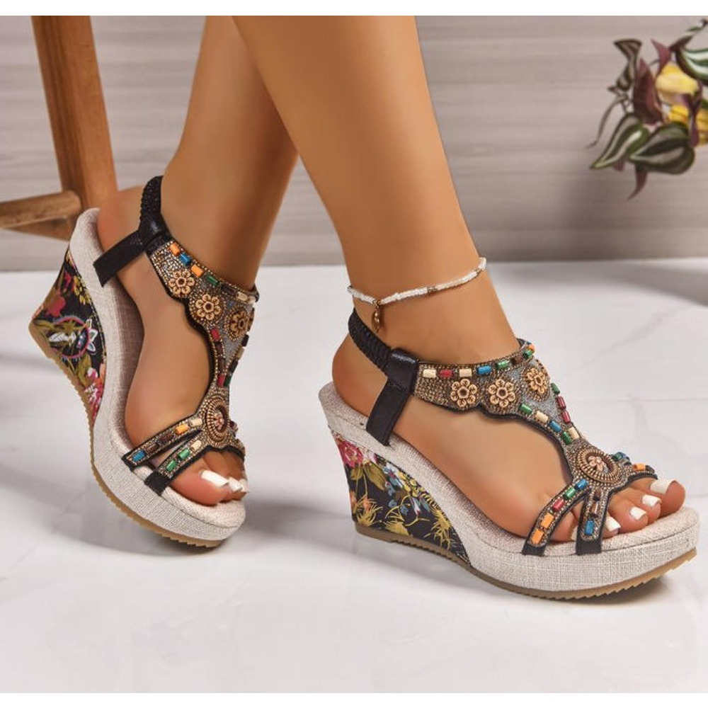 Sandal Wanita Kulit Musim Pana - Casual Sandal Leather ulasan dan harga