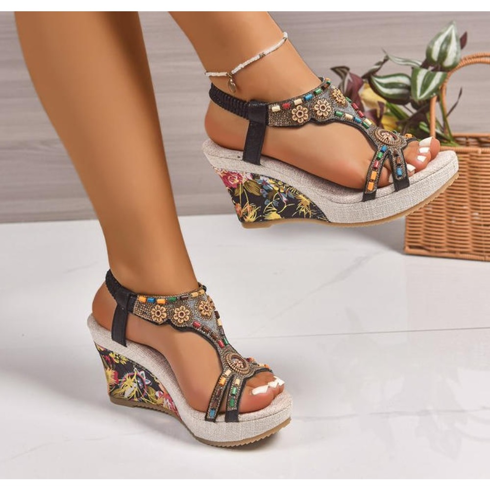 Sandal Wanita Kulit Musim Pana - Casual Sandal Leather ulasan dan harga