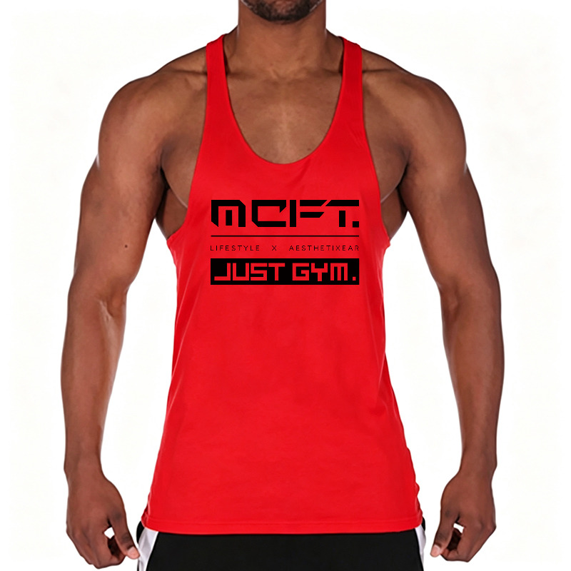 Kaos Tank Top Katun Pria untuk - Tank Top Muscle ulasan dan harga