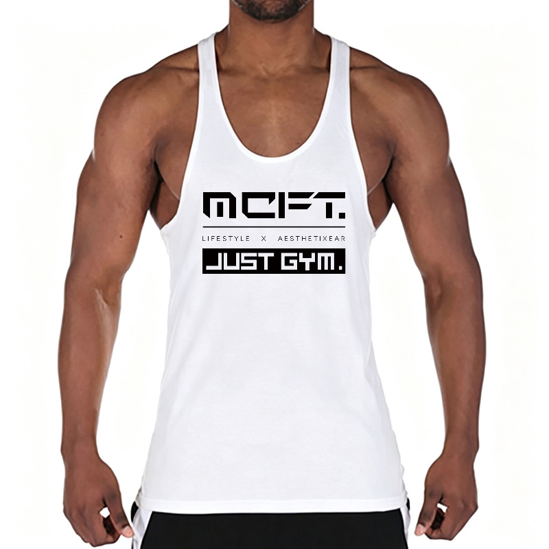 Kaos Tank Top Katun Pria untuk - Tank Top Muscle ulasan dan harga