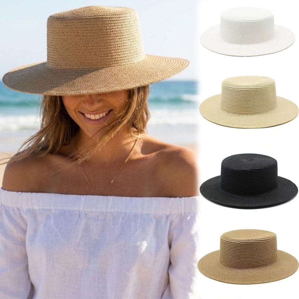 Topi Jerami Lebar Modis, Topi  - Bucket Hat Straw ulasan dan harga