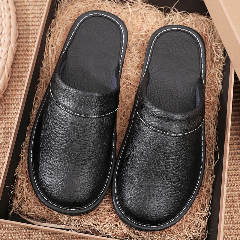 Sandal Kulit Rumah Pria dan Wa - Flip Flop Leather Men ulasan dan harga
